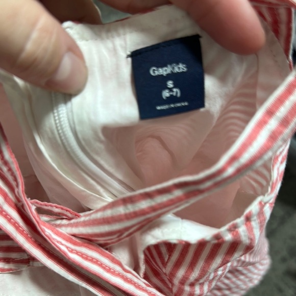GAP Pink and White Striped Dress - Picture 2 of 2